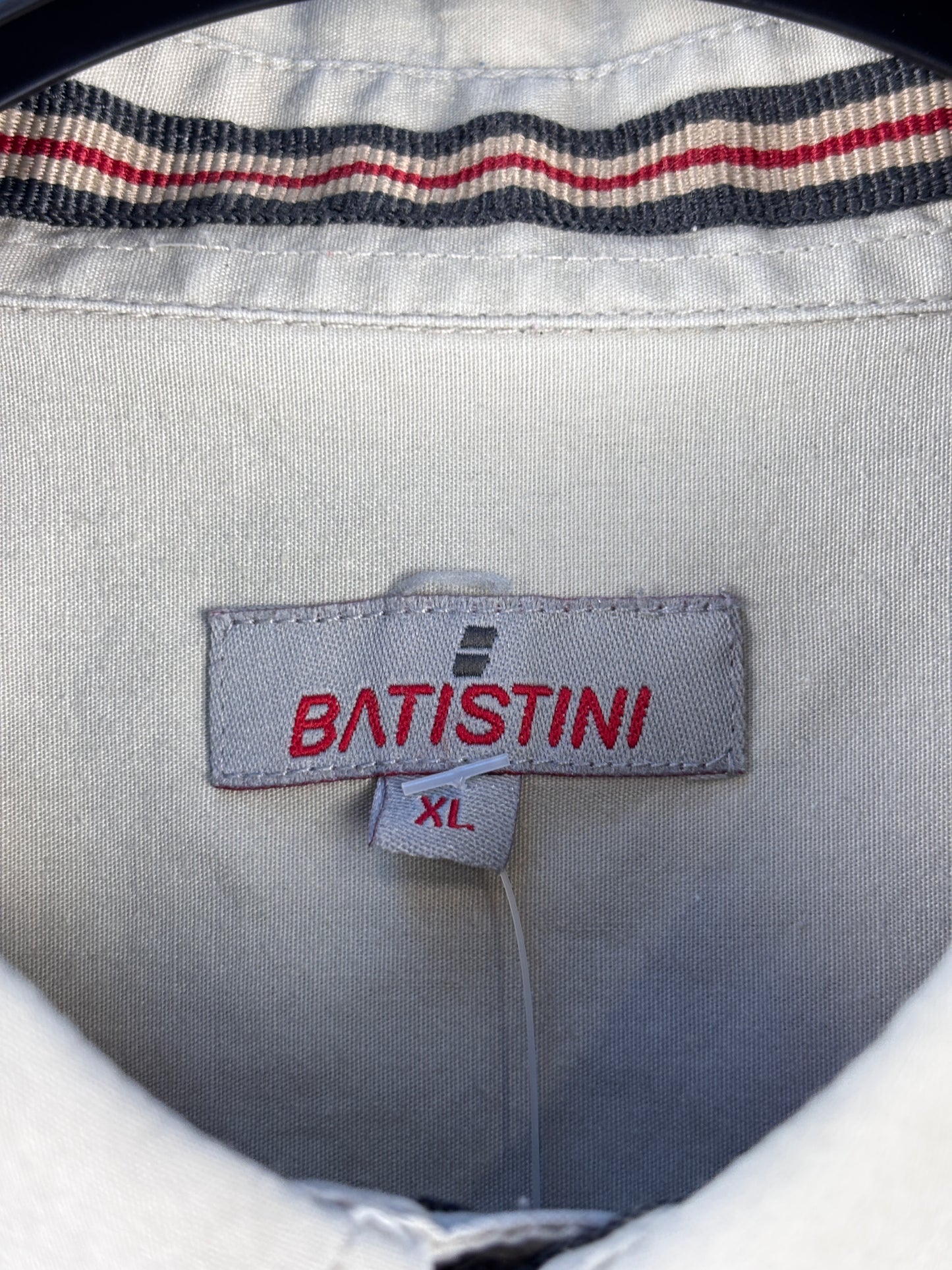 Mens Vintage Batistini Beige Western Button Up Shirt