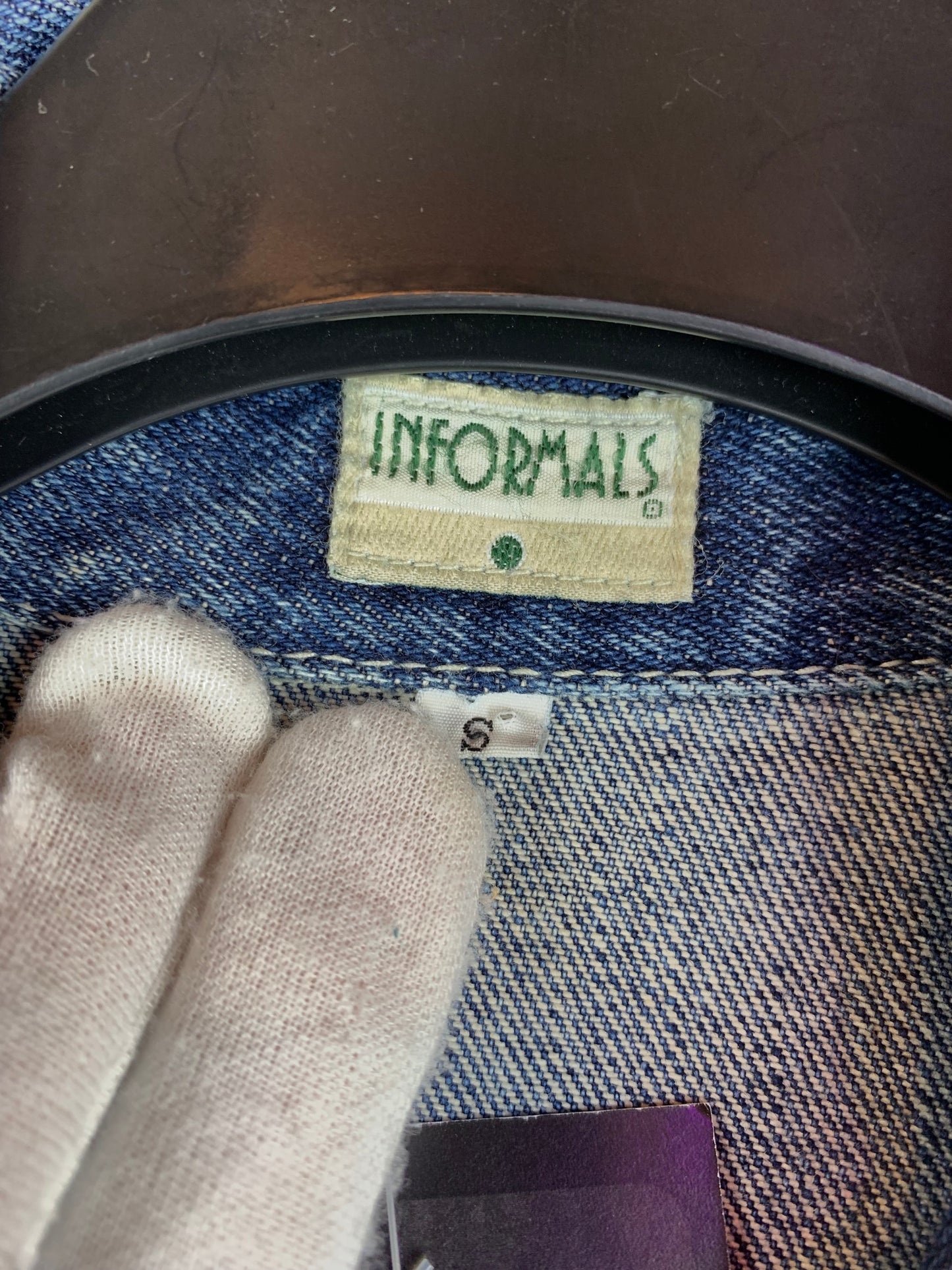 Mens Vintage Informals Blue DNM Button-Up Denim Jacket