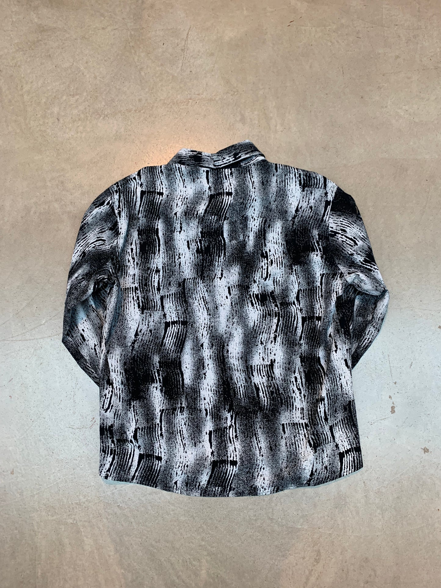 Santino Black & White Abstract Pattern Shirt