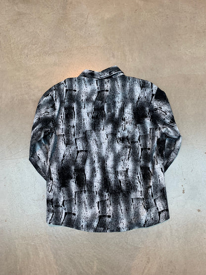 Santino Black & White Abstract Pattern Shirt