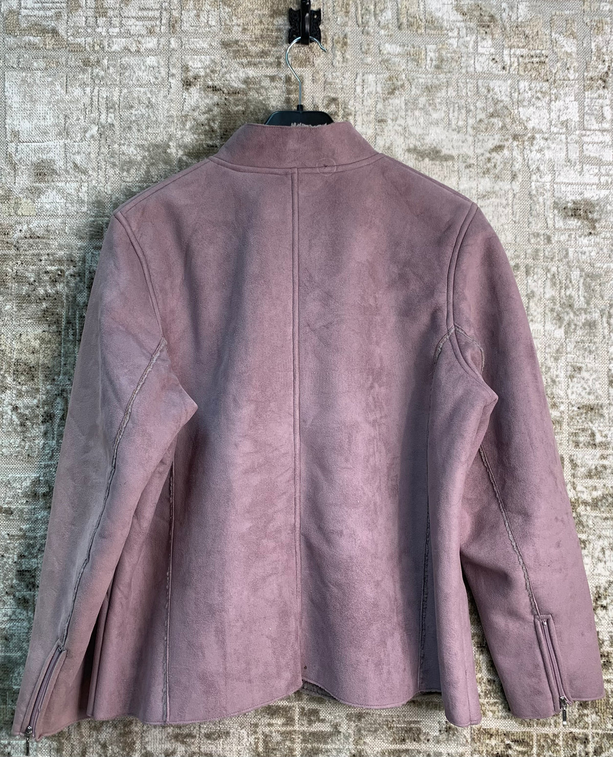 Casual Club Faux Suede Shearling-Lined Jacket