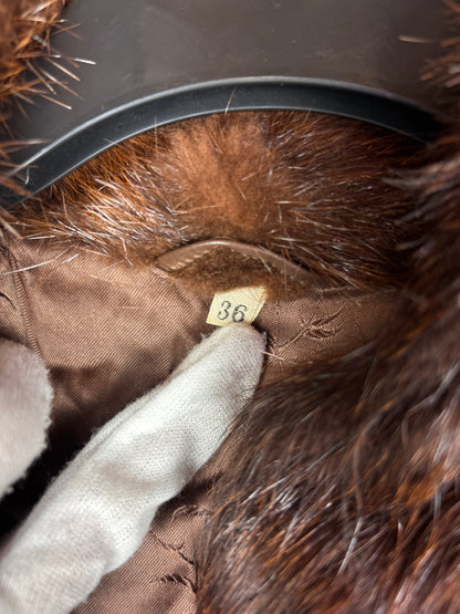 Women's Vintage Genuine Beaver Fur Coat