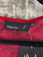 KappAhl Red Floral Mesh Tunic