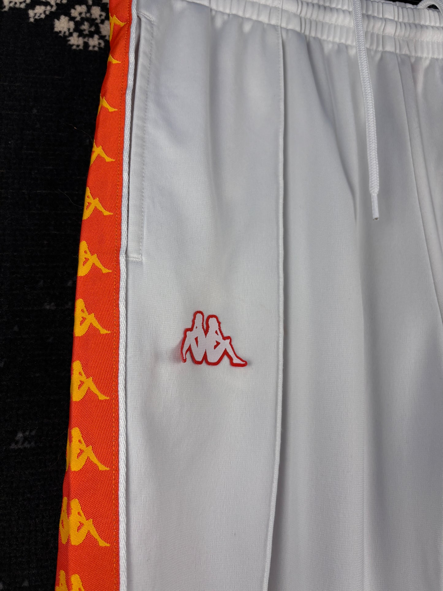 Men's Vintage Kappa White Track Pants