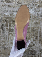 Title: Ferragamo Bow Detail Logo Plaque Patent Pumps