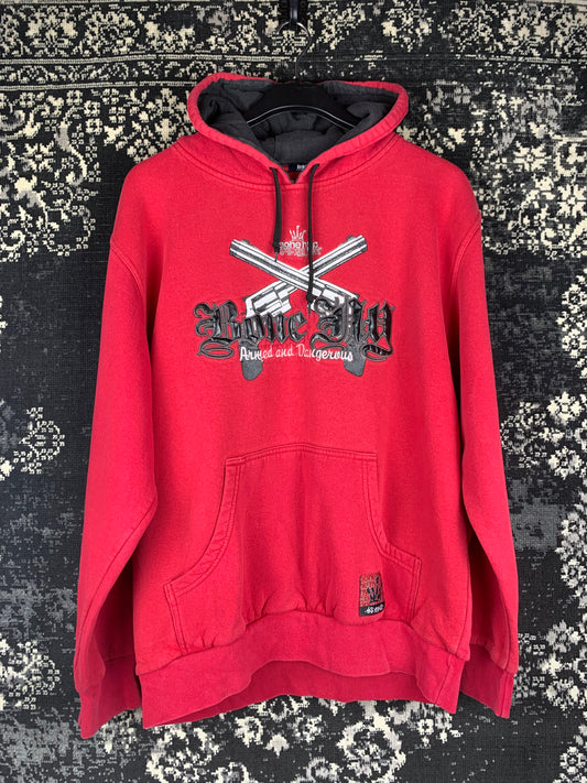 Men's Y2K Bone NYC Red Hoodie
