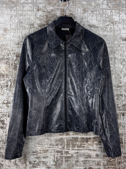 Women's Y2K Pimkie Gray Snakeskin Jacket