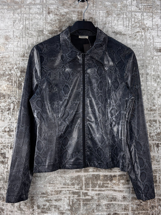 Women's Y2K Pimkie Gray Snakeskin Jacket