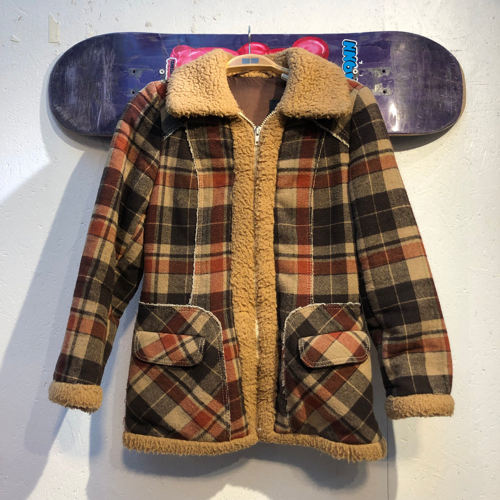 Vintage Plaid Teddy Edge Jacket