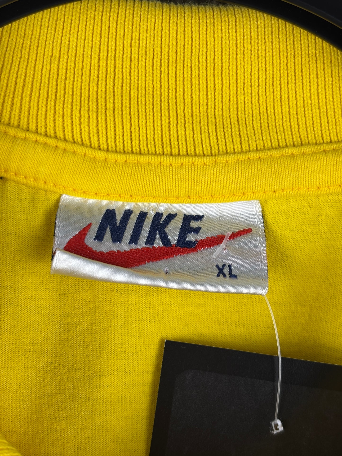 Men's Vintage Nike Yellow Polo Shirt