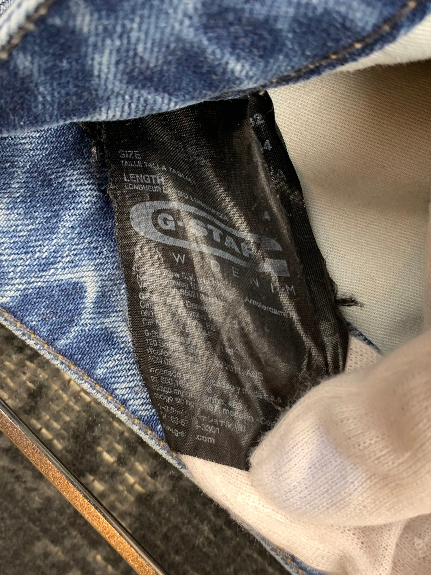 Men's Y2K G STAR RAW Light Blue Distessed Jeans