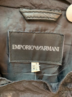Emporio Armani Leather-Trim Biker Jacket