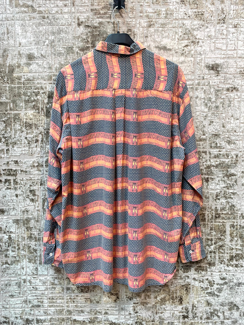 Vintage Replay All-Over Flag Print Shirt