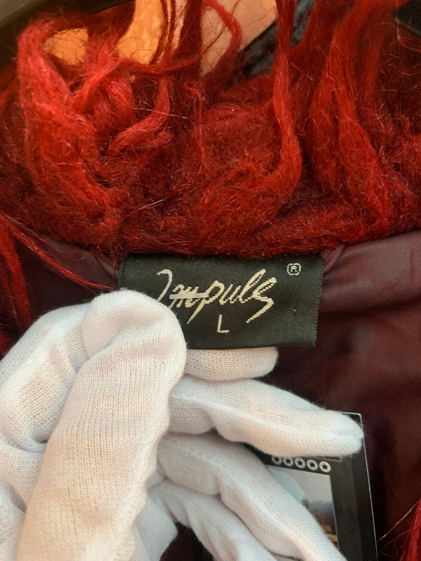 Women's Vintage Red Velvet Boho Coat