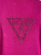 Women's Y2K Guess Pink Turtleneck Sleeveless Top