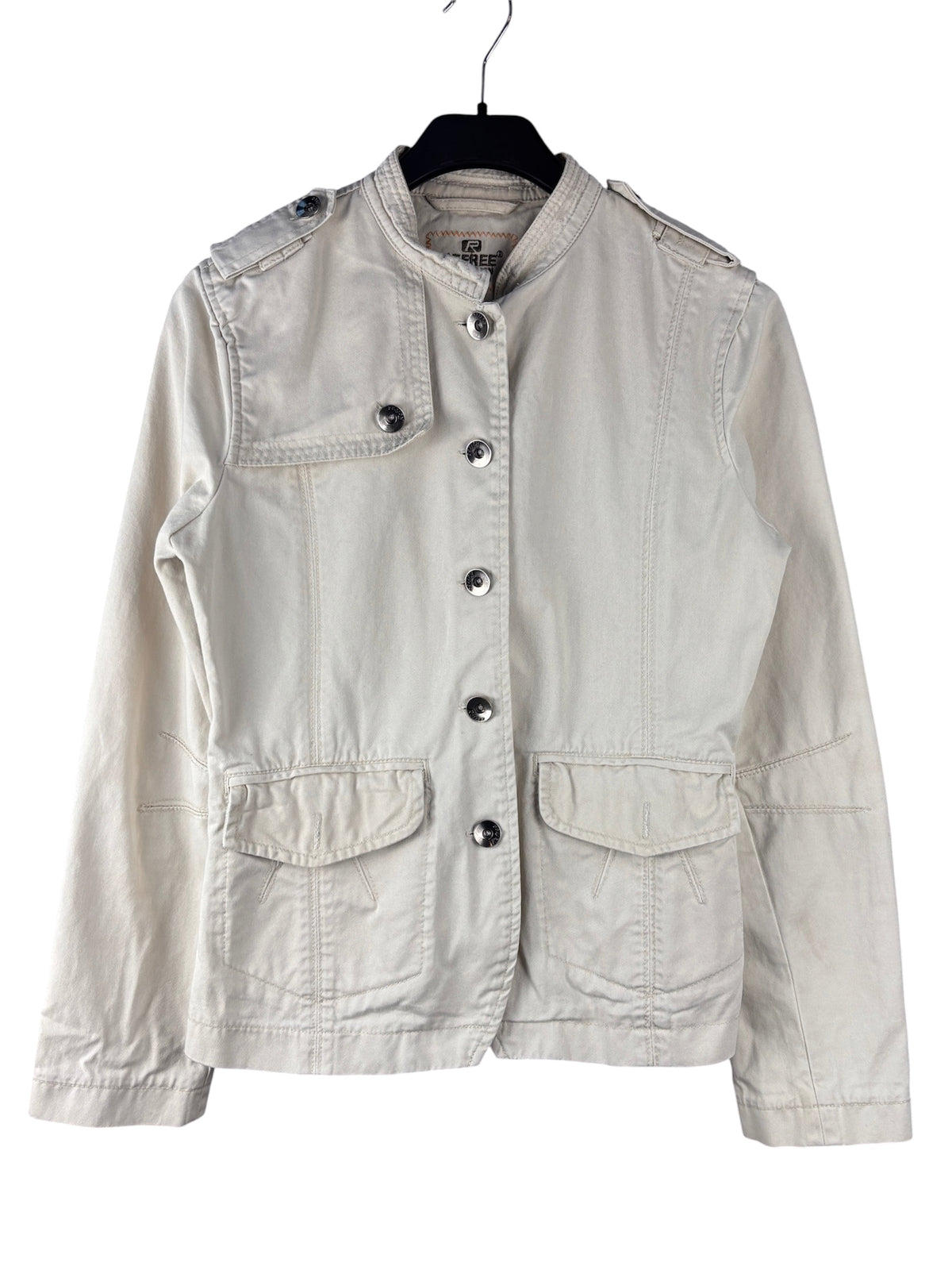 Women Vintage Refree Creamy White Light Jacket