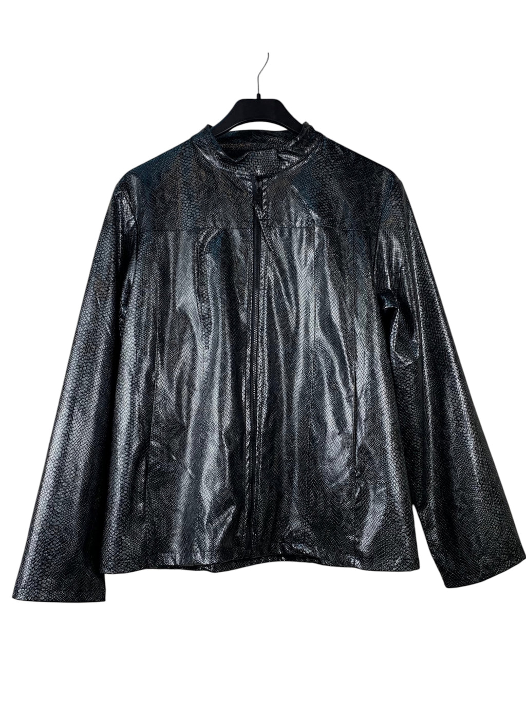 Women's Y2K Black Snakeskin Light Jacket