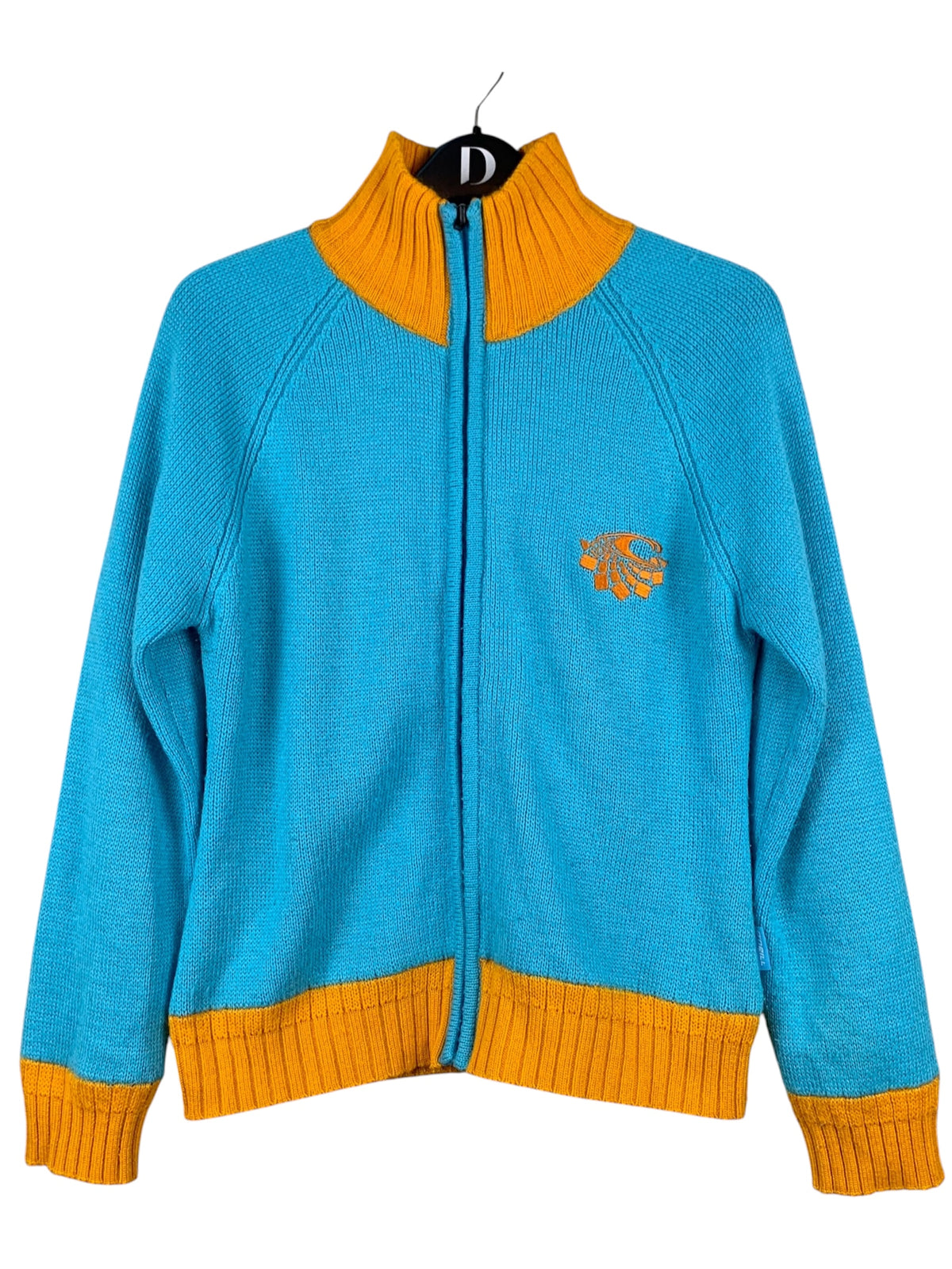 Womens Vintage Y2K Baby Blue Orange Oneill Jacket
