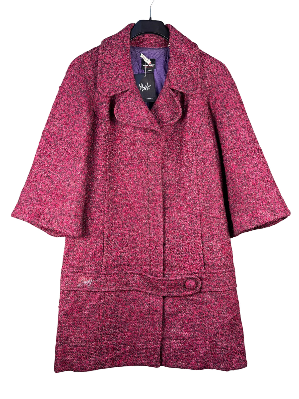Women's Vintage Y2K Miss Sixty Pinkish Wool Coat