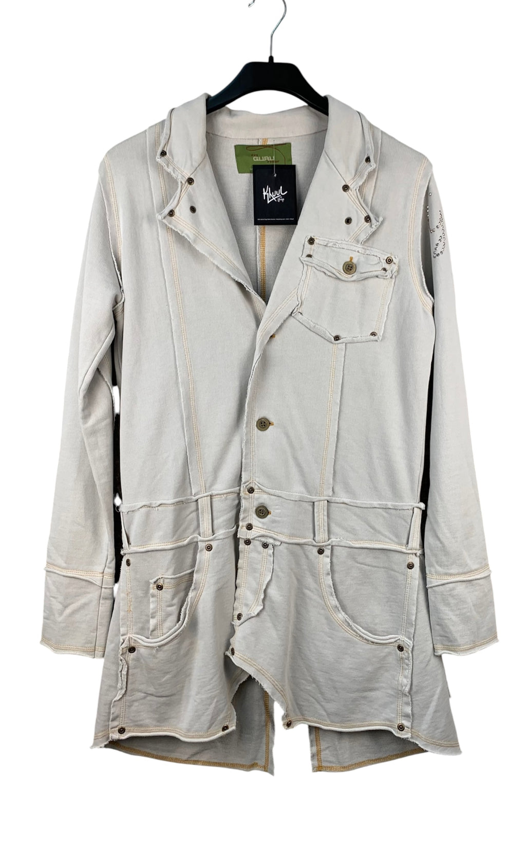 GURU Womens Y2K Off White Jean Coat