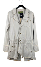 GURU Womens Y2K Off White Jean Coat