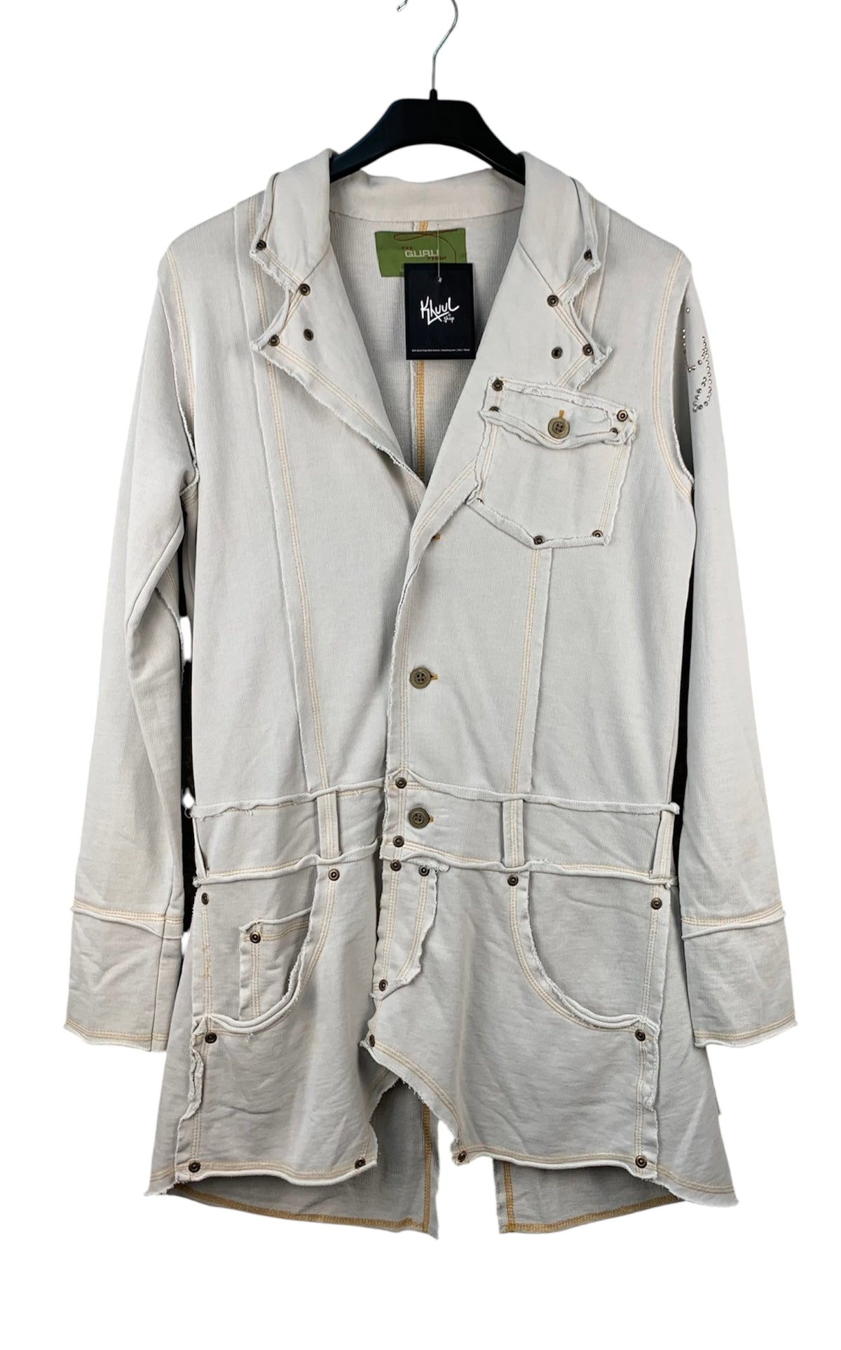 GURU Womens Y2K Off White Jean Coat