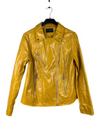 Womens Kelrebec Mustard Biker Jacket