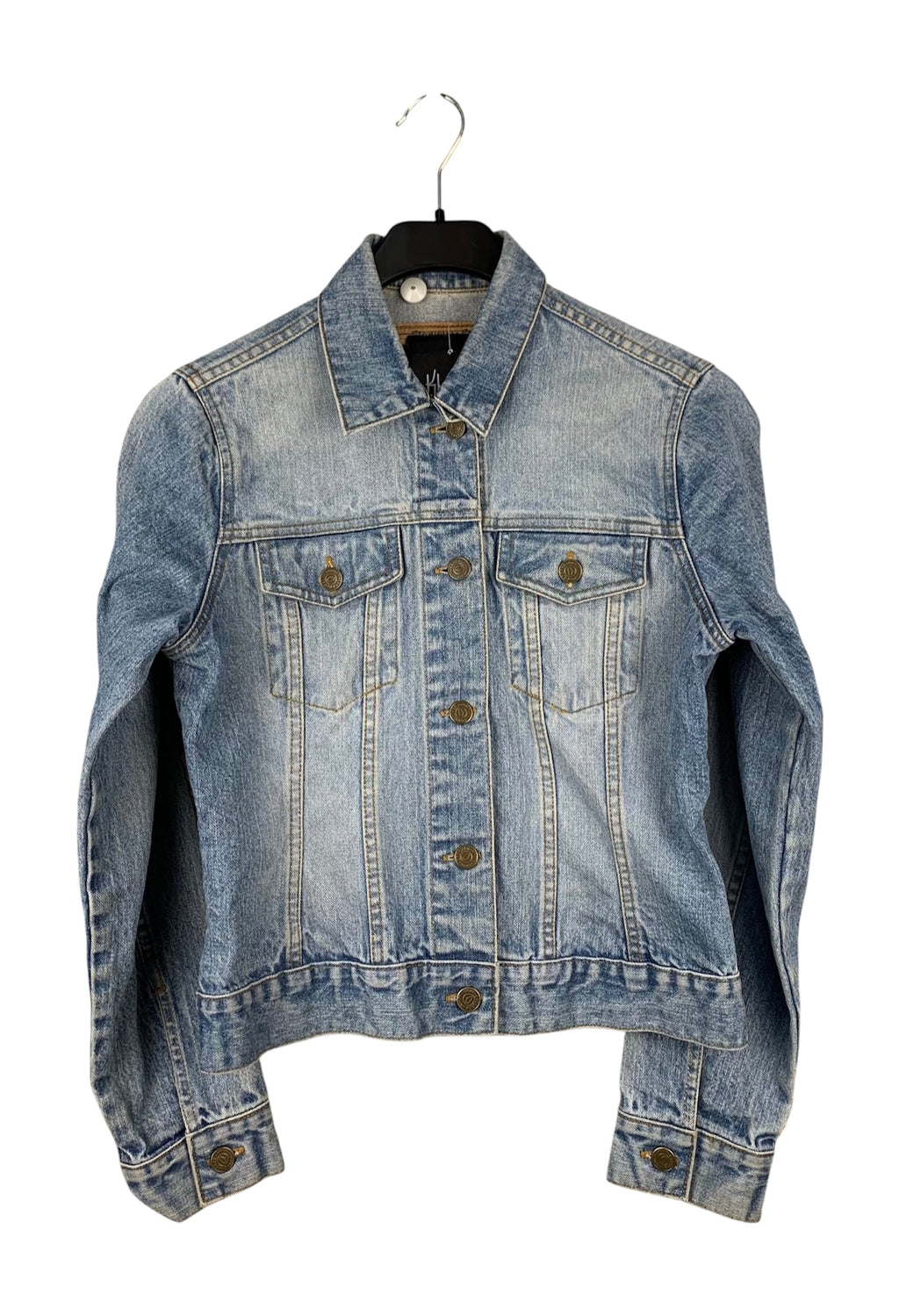 CROCKER Womens Light Washed Jean Jacket