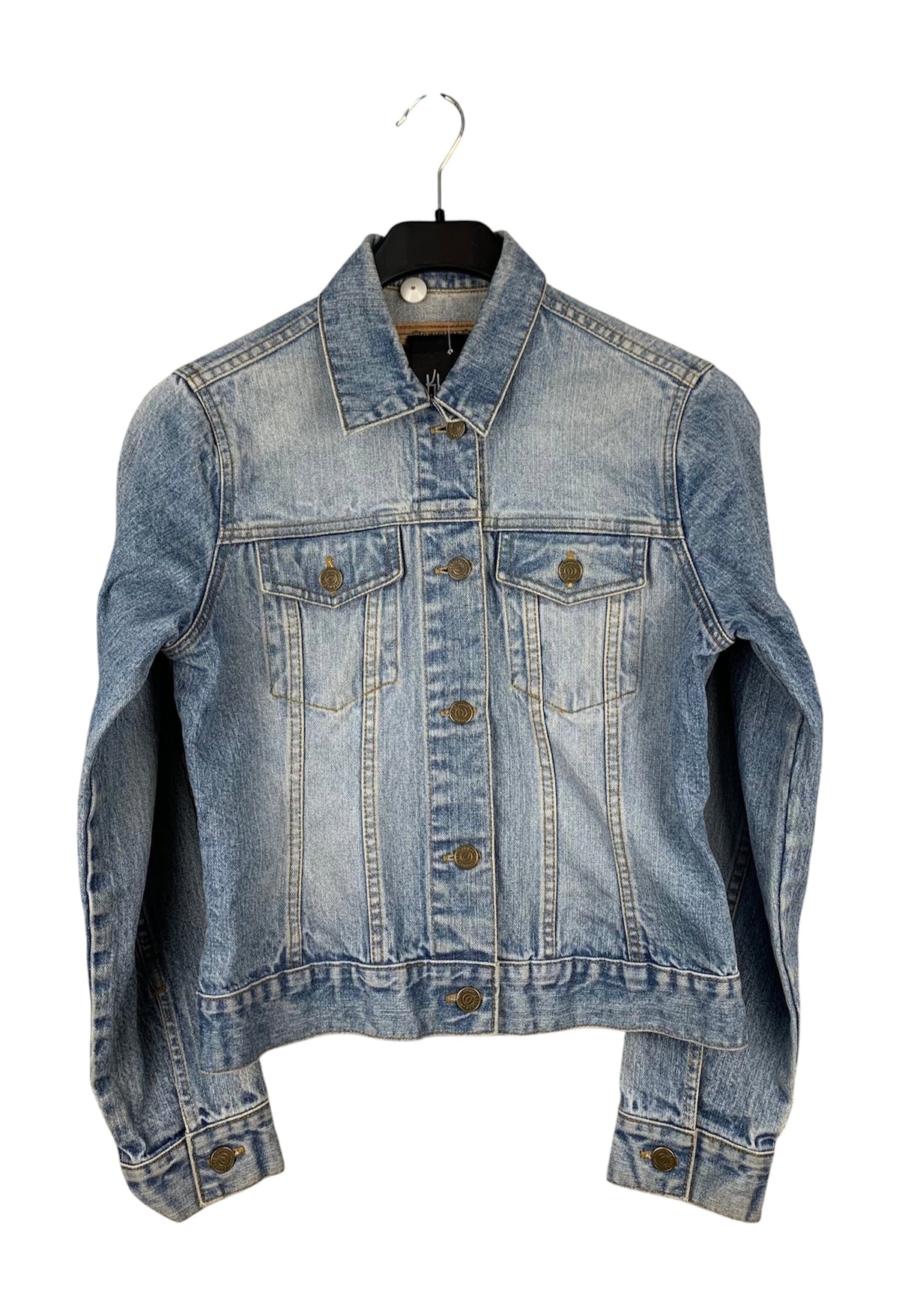 CROCKER Womens Light Washed Jean Jacket