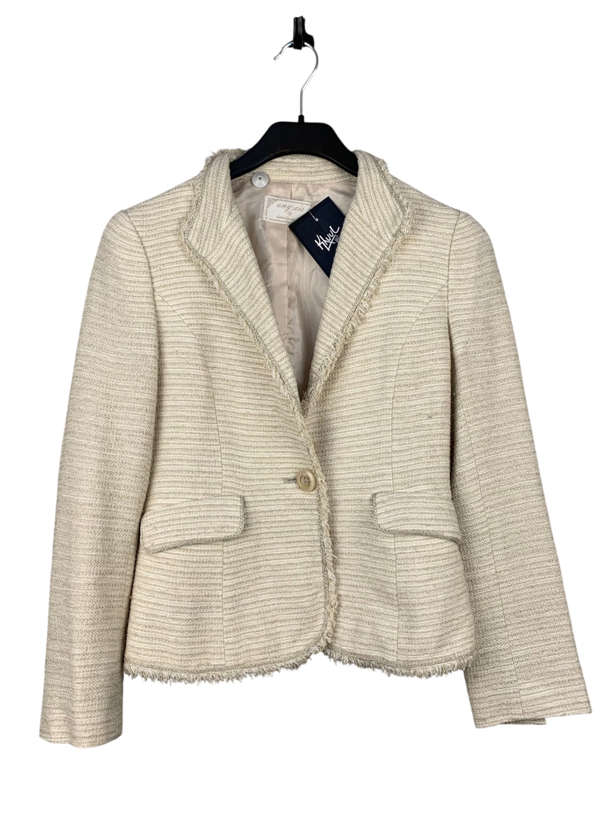 Womens Vintage Any Sis White Blazer