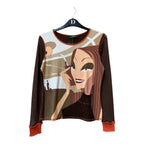 Easy Wear Y2K Pop Art Graphic Mesh Top