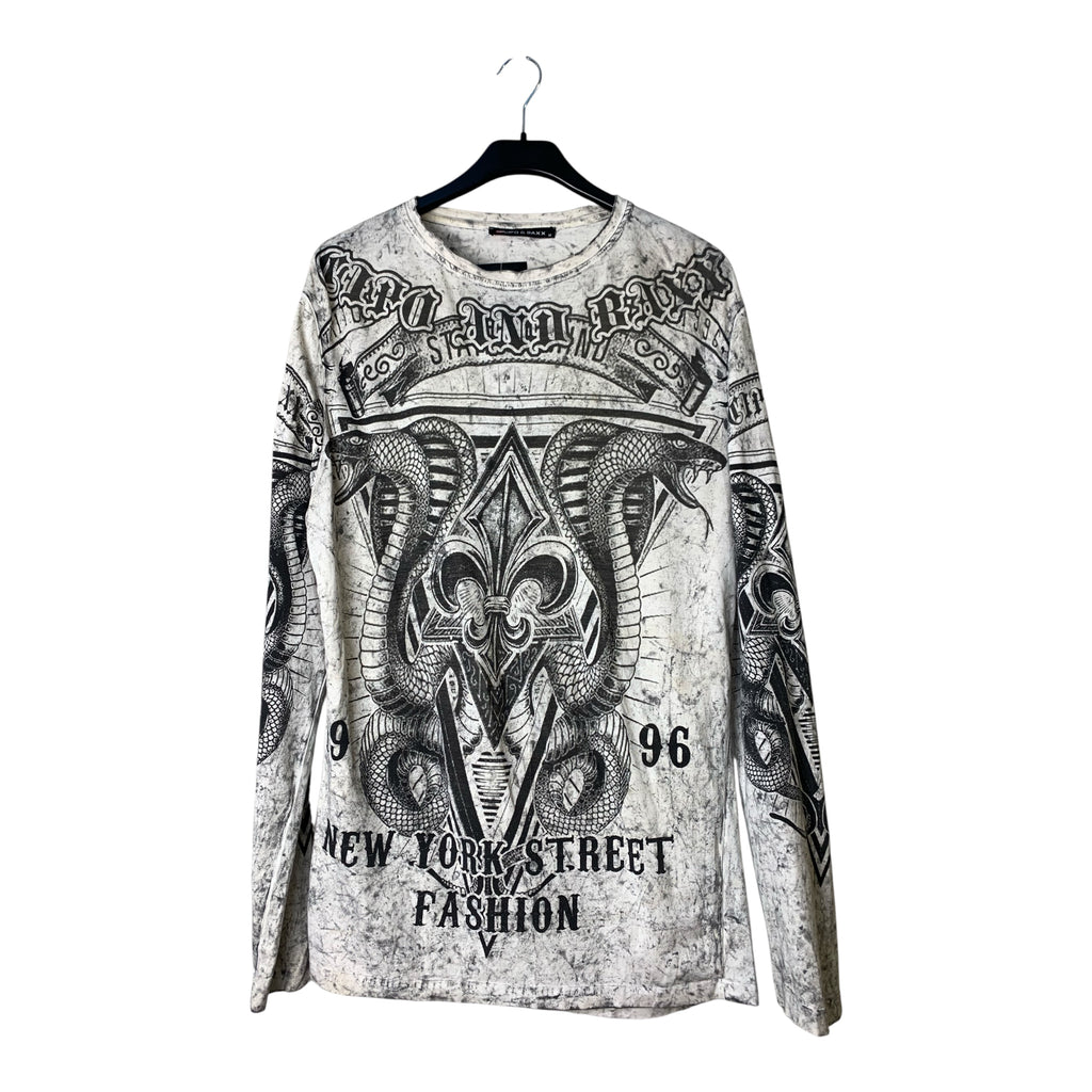 Cipo & Baxx Snake Graphic Long Sleeve Tee