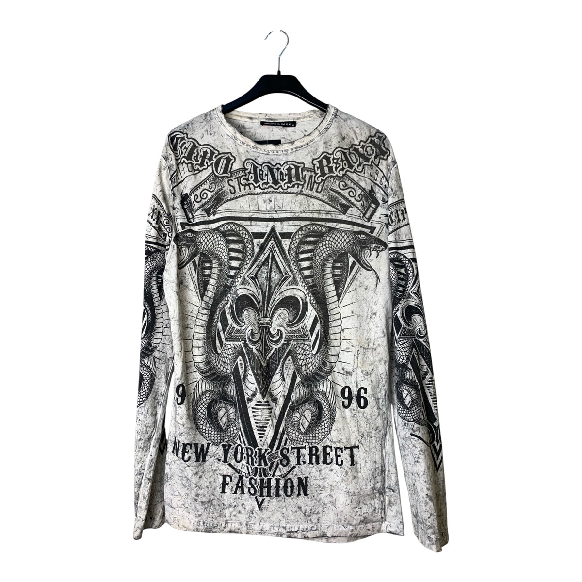 Cipo & Baxx Snake Graphic Long Sleeve Tee