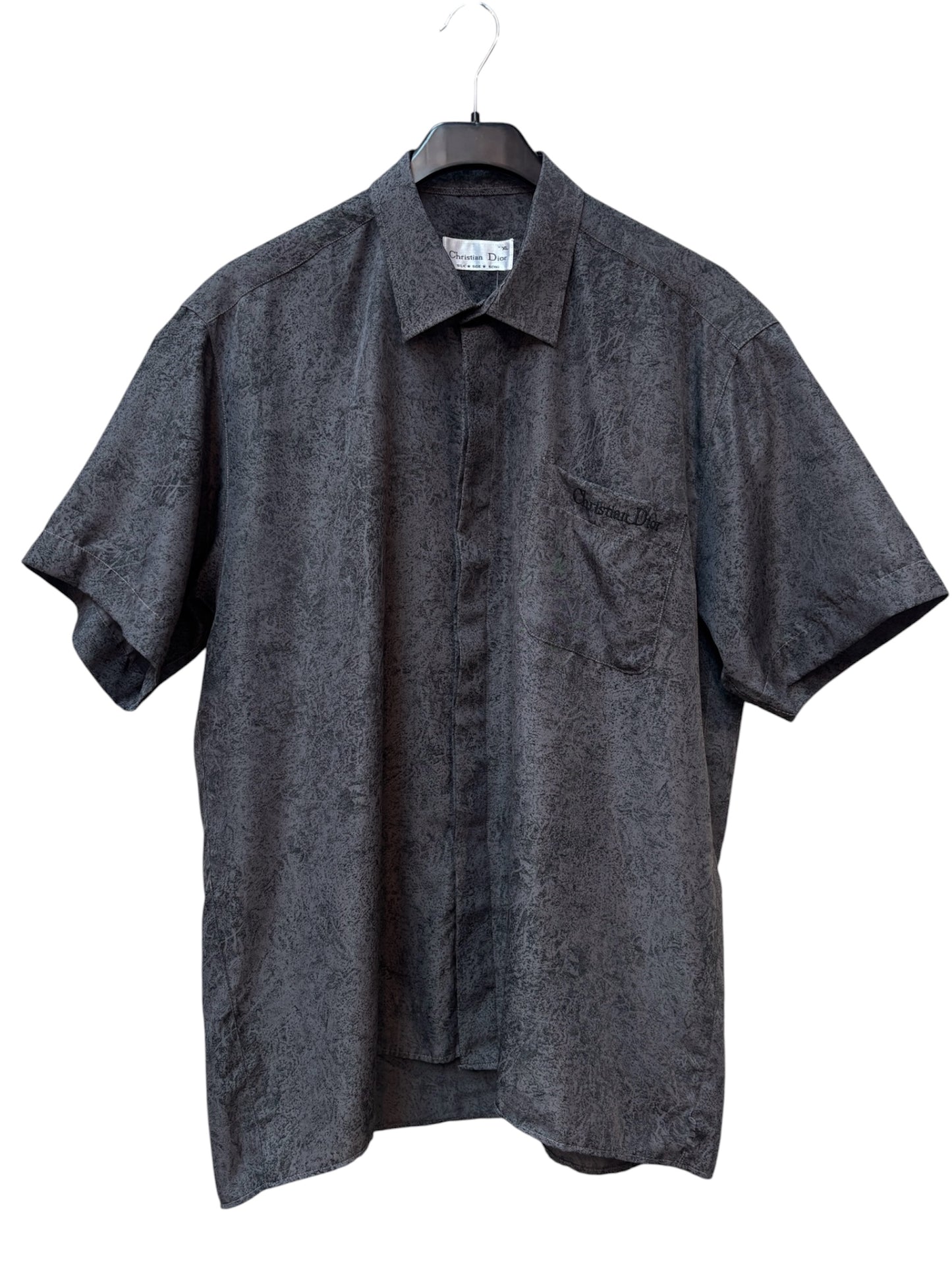 Men's Christian Dior 100% Silk Button Up Shirt