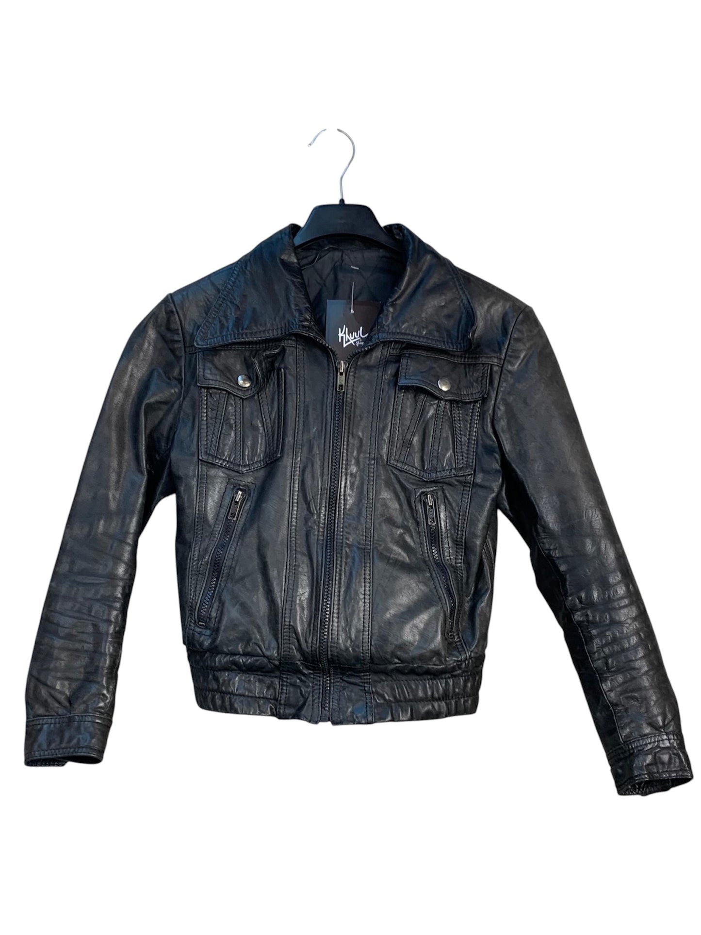 Womens Vintage Dark Brown Genuine Leather Jacket