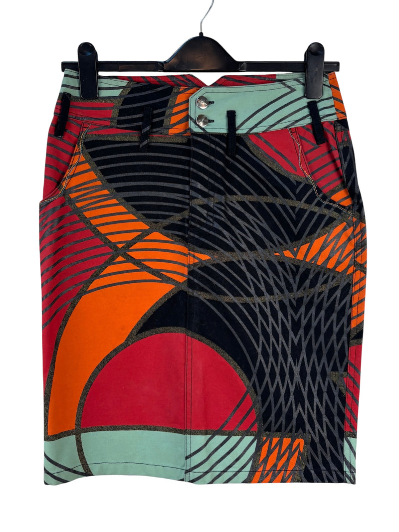 Womens Vintage Custo Barcelona Graphic Skirt