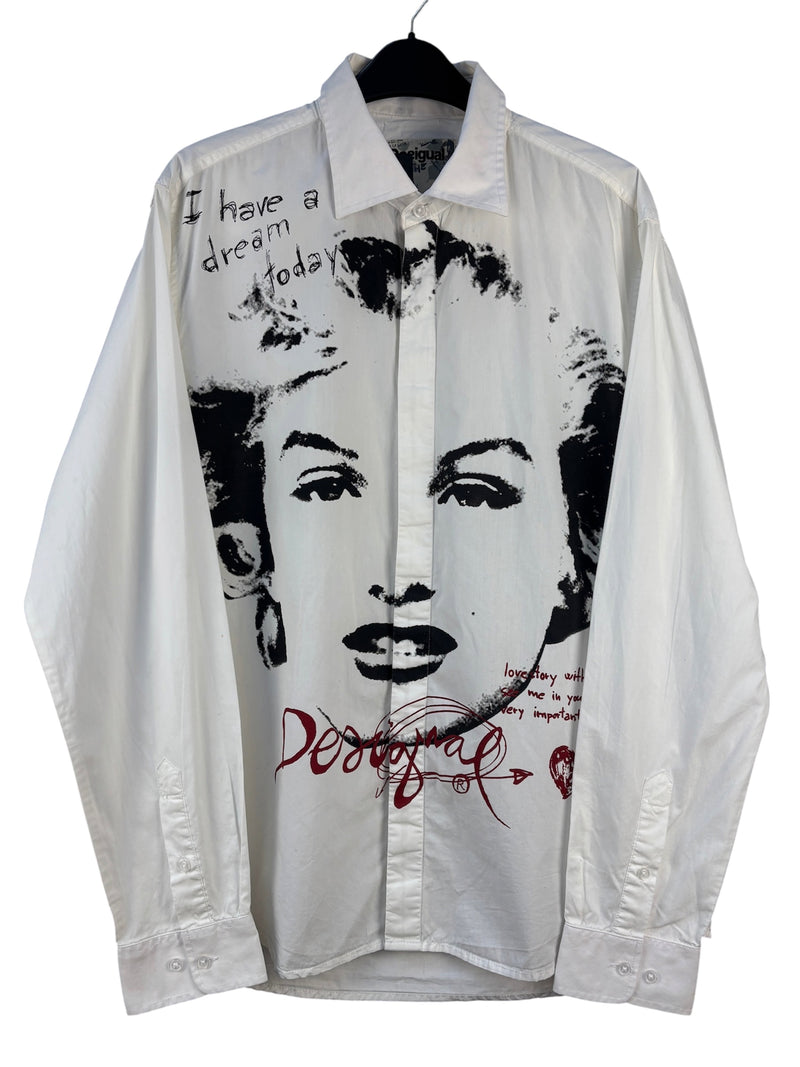 Vintage Graphic Desigual Button Up Shirt