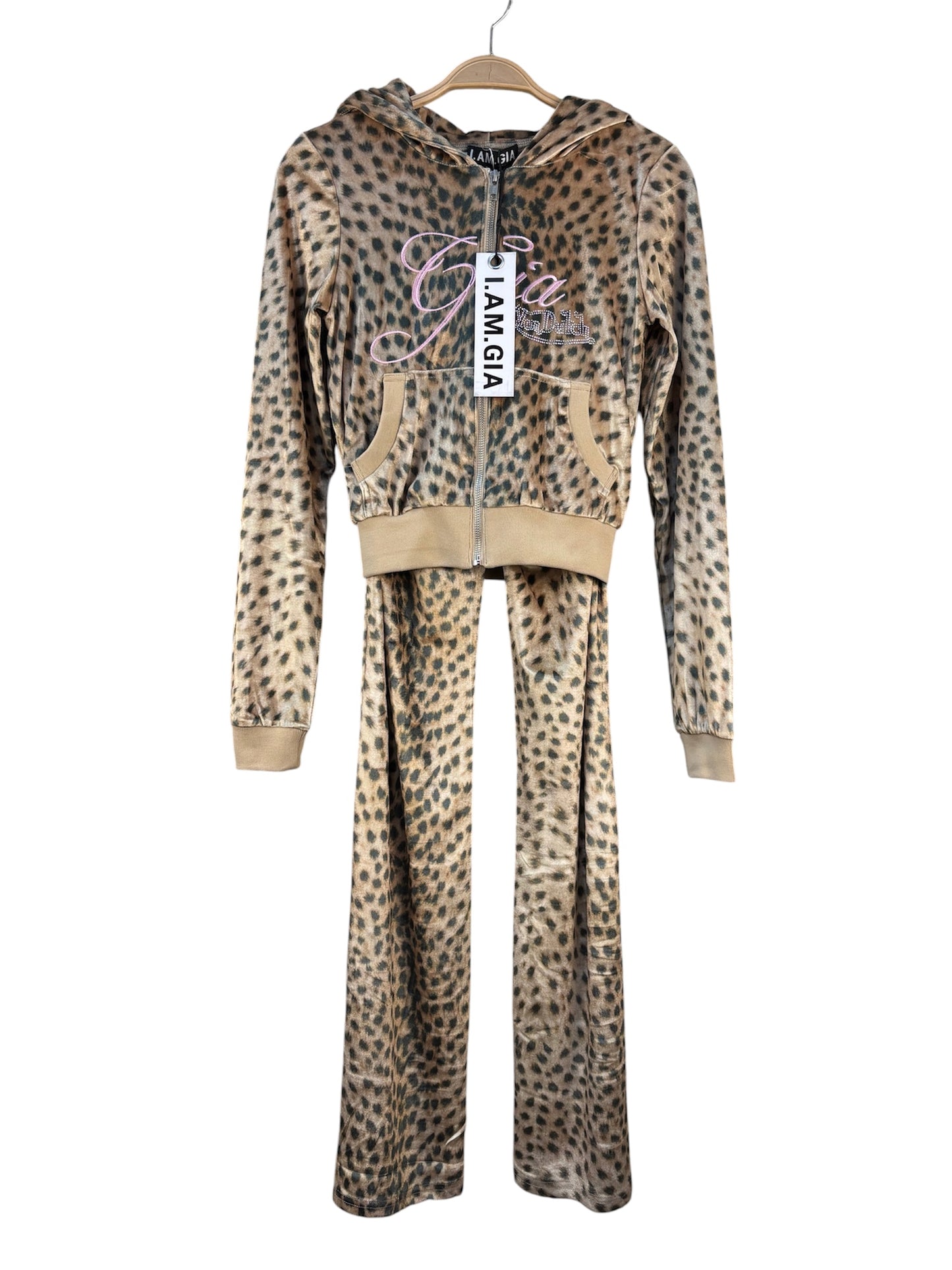 Women's Y2K I.AM.GIA Cheetah Print Tracksuit