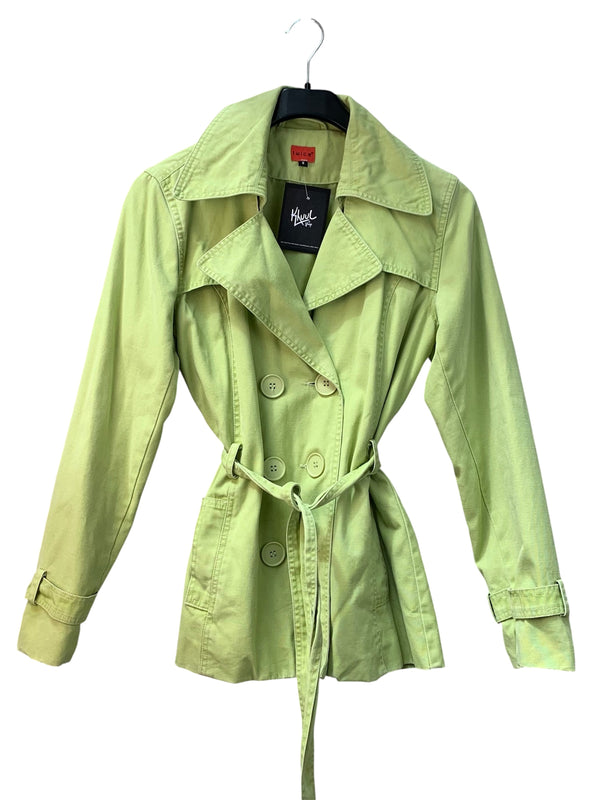 Twice Womens Lime Green Short Coat