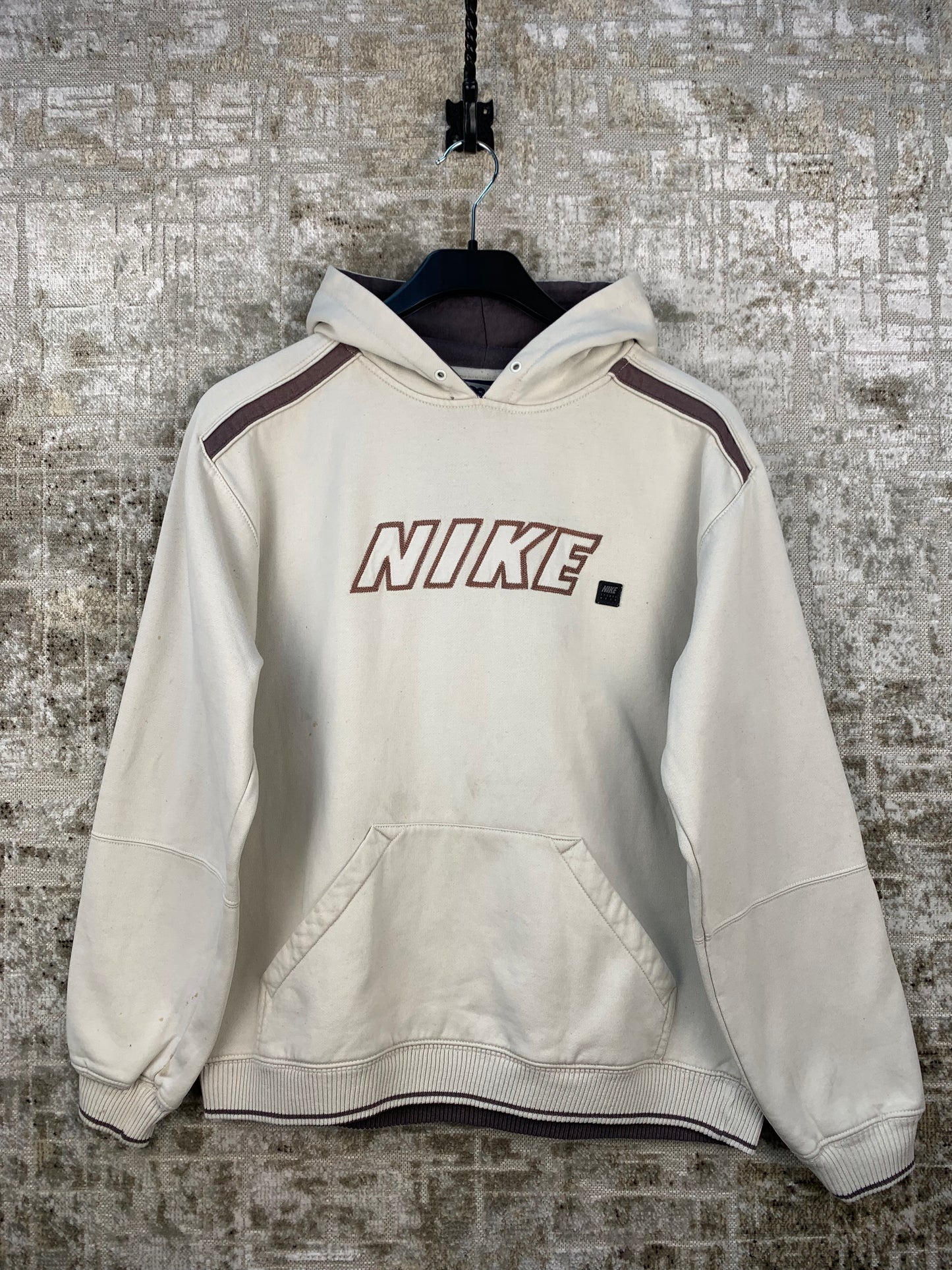Unisex Vintage Nike Cream Hoodie