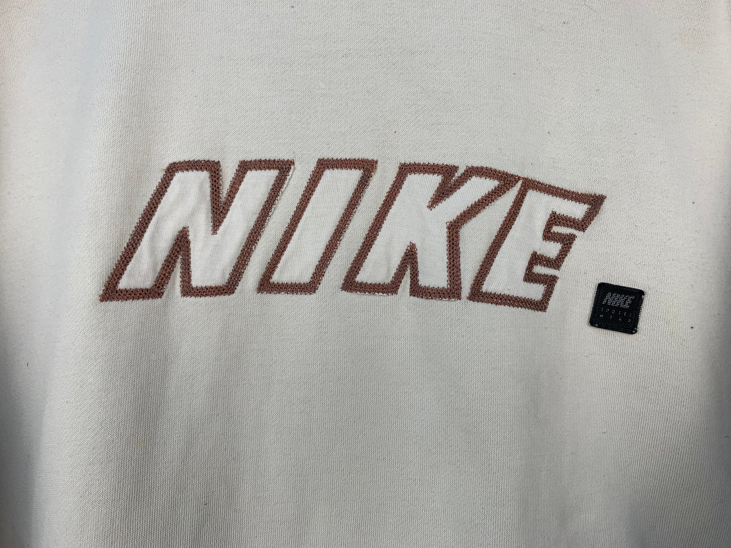 Unisex Vintage Nike Cream Hoodie