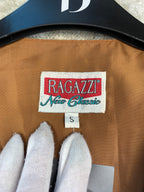 Mens Vintage RAGAZZI Brown Leather Vest