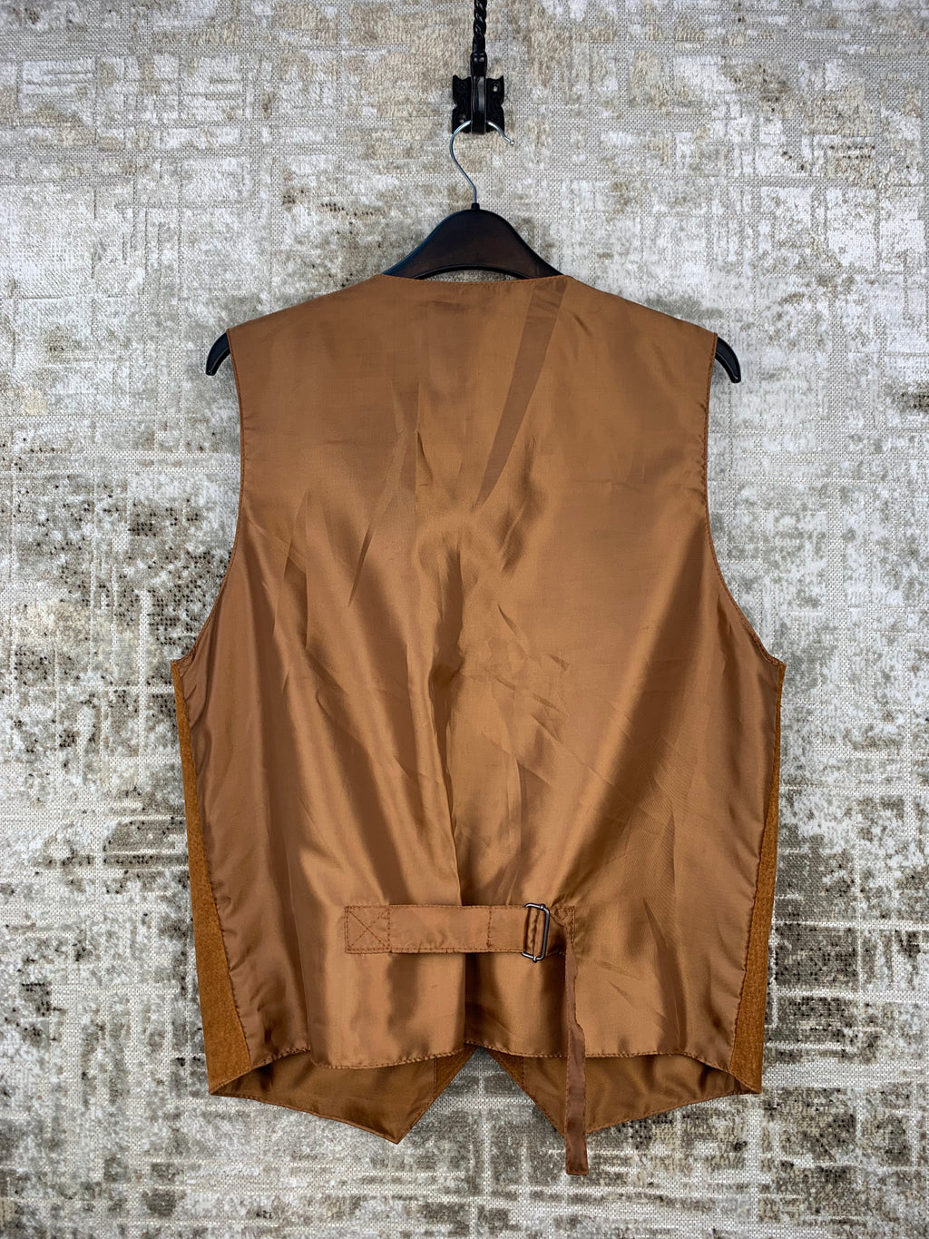 Mens Vintage RAGAZZI Brown Leather Vest