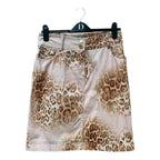 Anna Mora Leopard Print Pencil Skirt