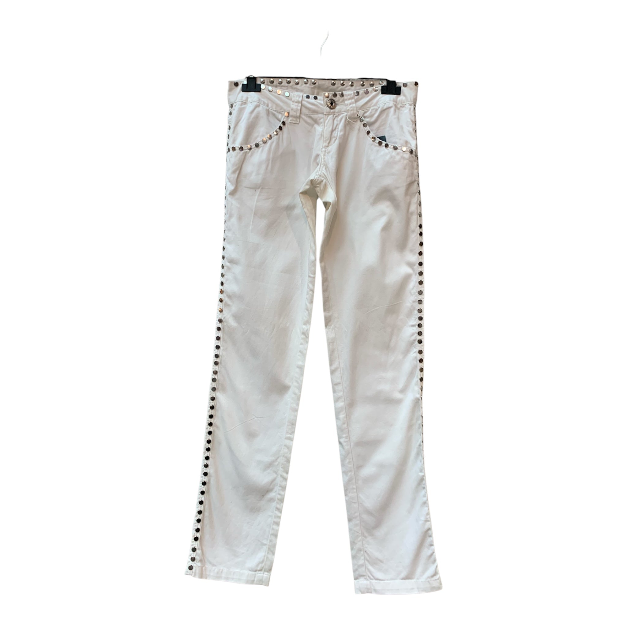 Replay Y2K Studded White Trousers