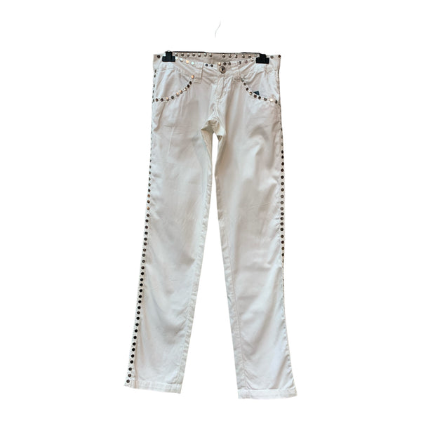 Replay Y2K Studded White Trousers