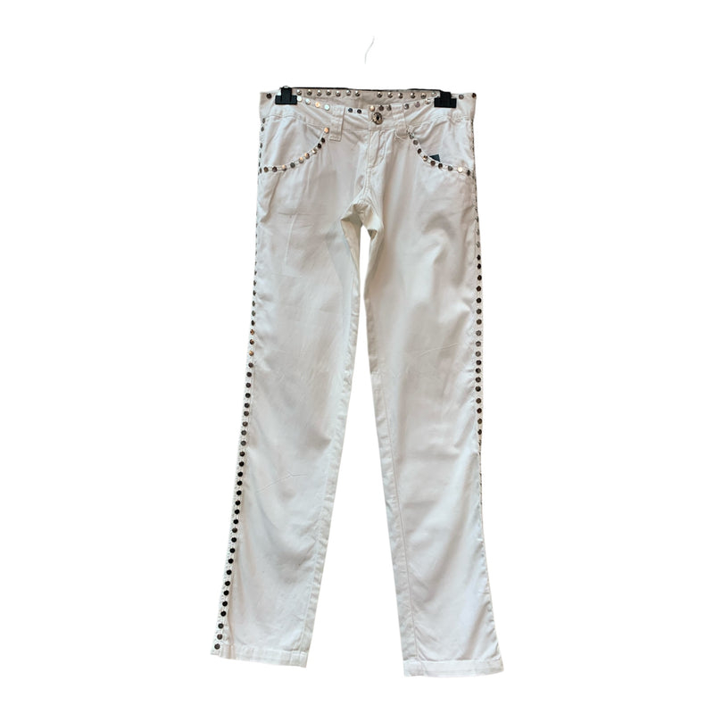 Replay Y2K Studded White Trousers