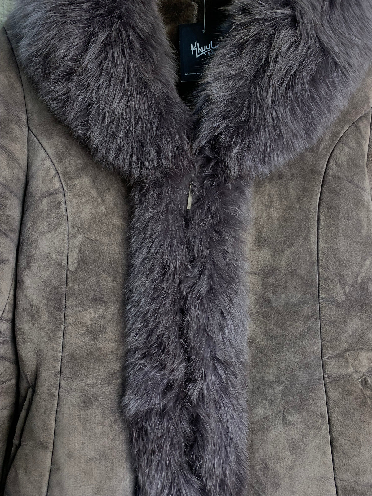 Sandong Shearling Fur Trim Coat