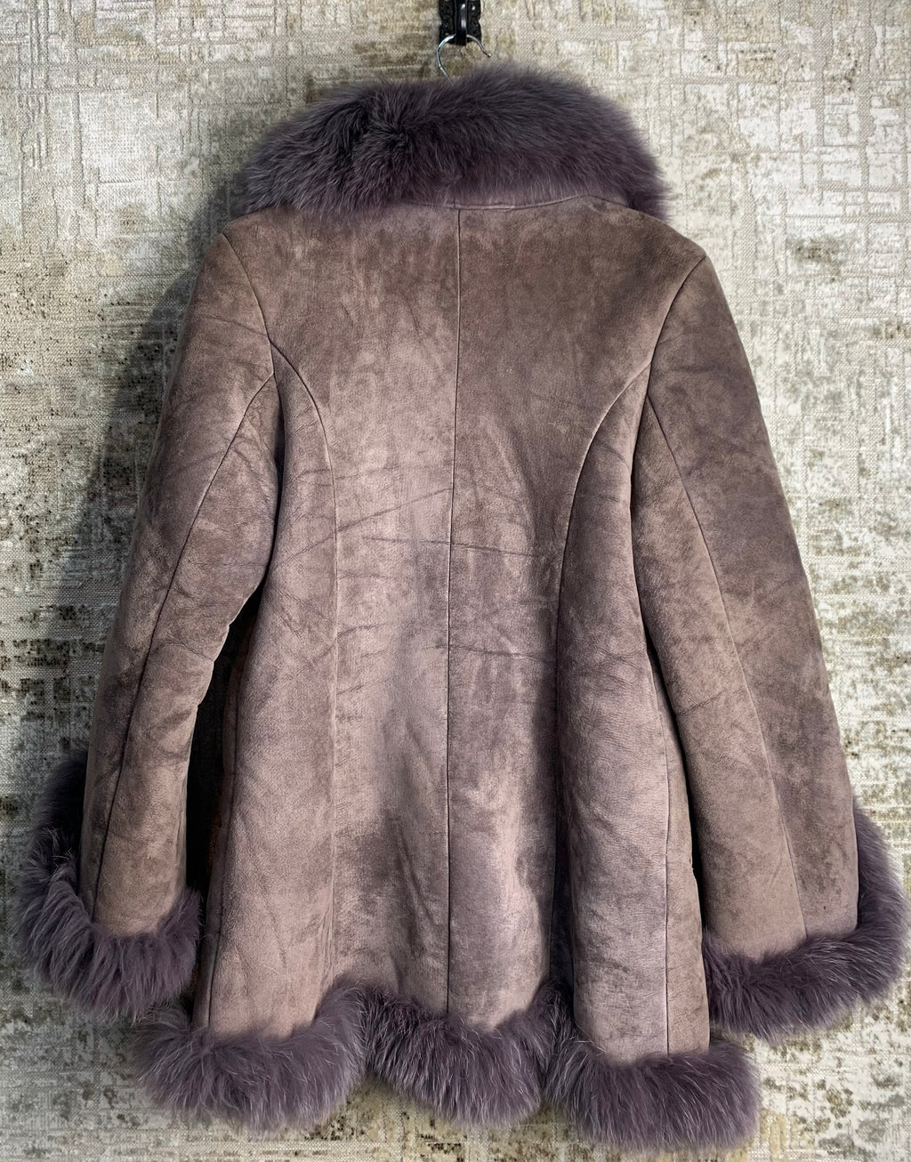 Sandong Shearling Fur Trim Coat