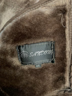 Sandong Shearling Fur Trim Coat
